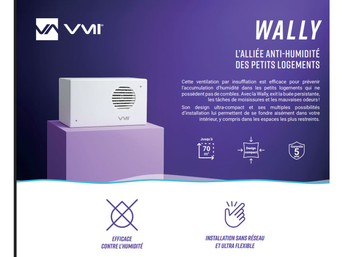 Ventilation par insufflation WALLY par VMI