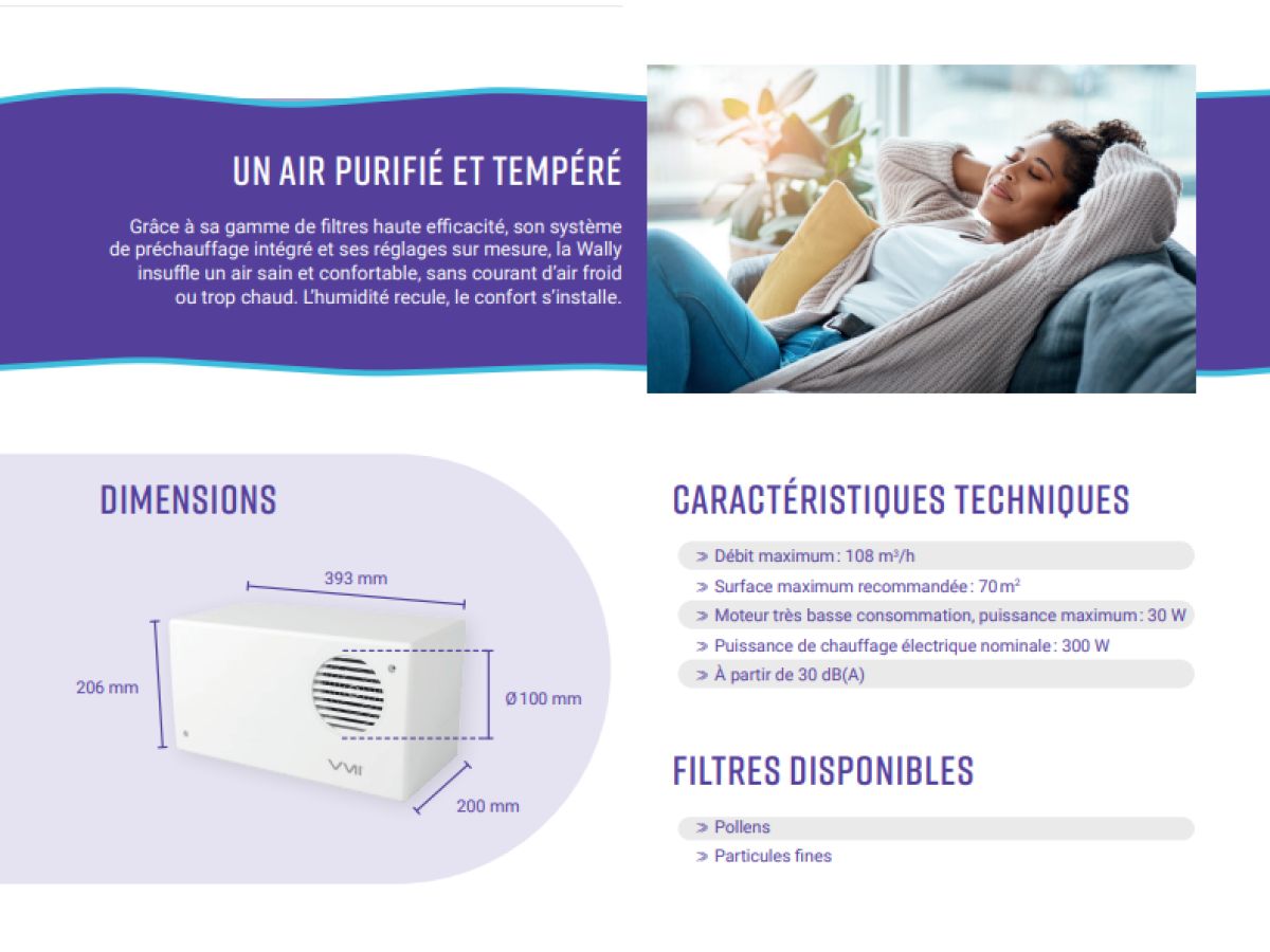 Ventilation par insufflation WALLY par VMI